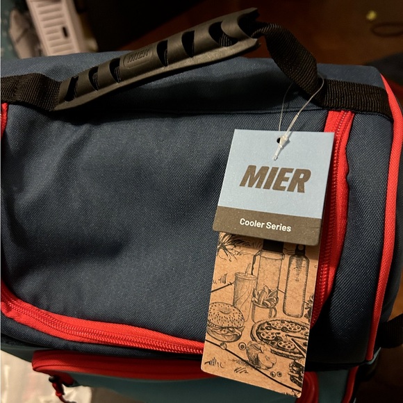 MIER 2 CompartmentUnisex👫Insulated LeakproofCoolerLunchBag Tote w ShoulderStrap - Picture 5 of 10